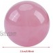 1 PCS Crystal Ball,Natural Pink Rose Quartz Stone Sphere Crystal Healing Ball