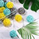 15 Pieces Wicker Rattan Balls Natural Sphere Orbs Decorative Orbs Vase Filler for Table Wedding Party Christmas Baby Shower Valentine's Day Decoration