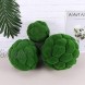 BESPORTBLE Hanging Topiary Ball Green Artificial Moss Balls Decorative Moss Stones Greenery Balls Plastic Plant Ball Decoration for Wedding Party Decoration 15CM