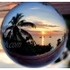 Duosuny Optical Glass Reflective Spheres K9 Crystal Sphere Ball Decor Photography Ball Clear Contact Juggling Ball No Stand 80mm 3.15inch