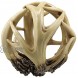 Ebros Gift Wildlife Rustic Buck Elk Deer Stag Entwined Antlers Orb Potpourri Decorative Ball Home Accent Sphere Figurine Paper Weight Mantelpiece Shelves Table Cabin Lodge Decor 1