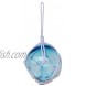 Hampton Nautical Light Blue Japanese Glass Ball Fishing Float with White Netting Decoration 3
