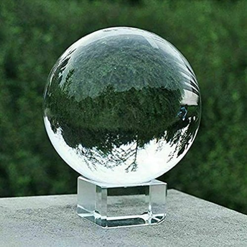 K9 Crystal Ball Photograph Crystal Ball with Stand and Pouch K9 Crystal Suncatchers Ball with Microfiber Pouch Decorative and Photography Accessory 100mm 3.94 Set K9 Clear 100mm