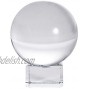 LONGWIN 50mm2 inch K9 Photography Crystal Glass Ball Sphere with Free Stand Suncatcher Clear