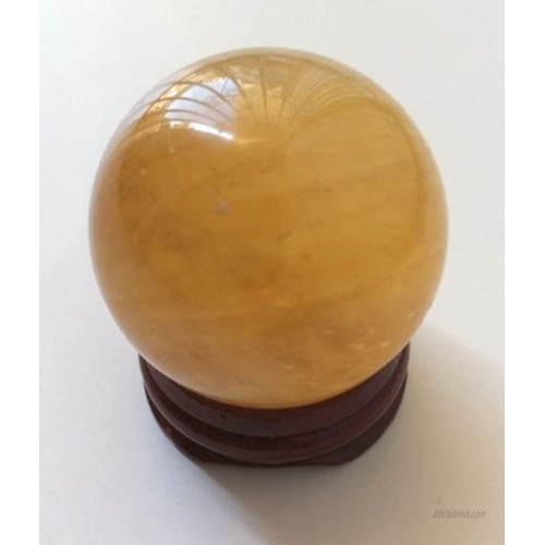 Natural Citrine Crystal Sphere Ball 1.4