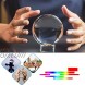 Photograph Crystal Ball with Stand and Pouch K9 Crystal Sun Shine Catchers Ball with Microfiber Pouch Decorative and Photography Accessory 80mm 3.15 with Gift Box