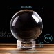 Xcellent Global K9 Crystal Ball for Photography 80mm Sphere Ball with Crystal Stand Velvet Pouch Microfiber Cloth and Gift Box HG565