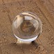 Yosoo Asian Rare Magic Crystal Healing Ball Art Decor Orb Sphere 40mm with Stand Base Clear