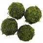 zorpia Handmade Natural Green Plant Moss Balls Decorative for Home Party Display Decor Props 4 in