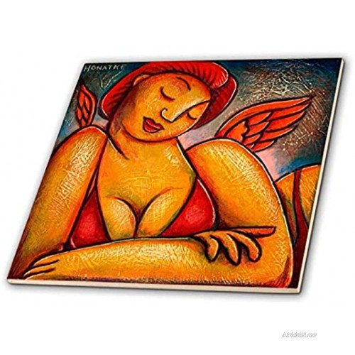 3dRose ct_21208_4 Red Bikini Women Woman Fun-Ceramic Tile 12-Inch
