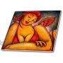3dRose ct_21208_4 Red Bikini Women Woman Fun-Ceramic Tile 12-Inch