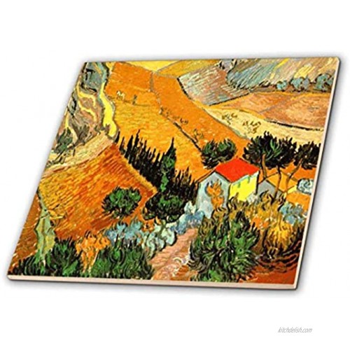 3dRose ct_48156_1 Van Gogh Landscape-Ceramic Tile 4-Inch