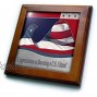3dRose ft_40424_1 Congratulations on Becoming a U.S. Citizen Flag Eagle-Framed Tile Artwork 8 by 8-Inch