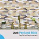 Art3d 10-Piece Peel-N-Stick Backsplash Tile Sticker Vinyl Wall Covering 12 X 12 Champagne Gold
