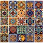 Color y Tradicion 100 Mexican Tiles 4x4 Handpainted Hundred Pieces 25 Different Designs