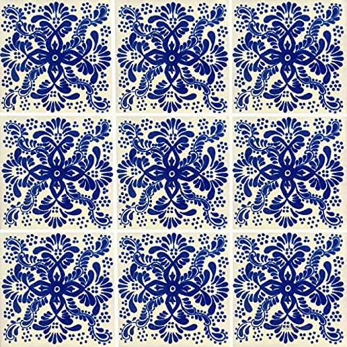 Color y Tradicion 9 Mexican Tiles 4 x 4 Hand Painted Talavera C171