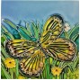 Continental Art Center SD-043 4 by 4-Inch Butterfly Set Ceramic Art Tile