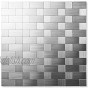 Peel and Stick Backsplash for Kitchen Stick on Stainless Steel Backsplash Metal Tiles for Kitchen Walls 12''x12'',10sheets