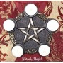 Pentacle Altar Tile with 5 Pentacle Corners