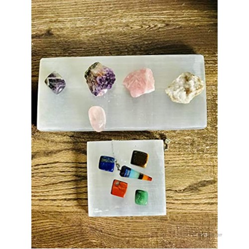 Selenite Charging Plate | Selenite Slab | Selenite Plate | Selenite Crystal | Size: 9 x 4 | Directly Imported from Morocco | Naturally Mined with Polished Surface and Edges. 9x4