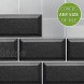 TOPLIVING 27-Sheet Peel and Stick Decorative Tiles Stick On Backsplash for Kitchen Self-Adhesive Wall Stickers with Black Terrazzo 7.87”x3.94” Not Textured Raised Tiles
