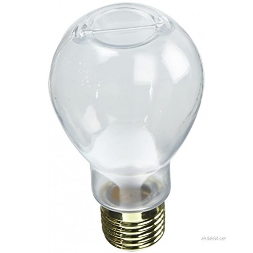 4 1 4 Glass Light Bulb Jar with Gold Lid