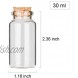 64PCS 30ml Cork Stoppers Glass Bottles Small Jars With Personalized Label Tags and String Mini Bottles Of Candy Wedding Favors For Guests Set of 64