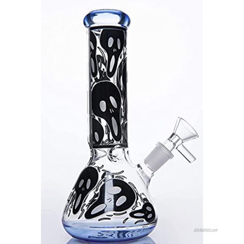 7.87Inch Tall Heat Resistant Handmade Glass Jars Crafts Decorative,Black