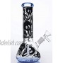 7.87Inch Tall Heat Resistant Handmade Glass Jars Crafts Decorative,Black