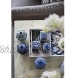 A&B Home 5 Decorative Porcelain Jars Set of 3 Glazed Hand Painted Blue White Ceramic Vase with Lid Centerpiece Ginger Jar Asian Décor