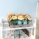 Besuerte Rustic Table Centerpiece Decor-Decorative Thankful Wood Tray with 3 Mason Jars Rose Bouquet Flower for Home,Coffee Table Dining Room,Kitchen New Home Housewarming Gift Blue