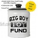Cottage Creek Big Boy Toy Fund Jar | Money Jar for Men | Coin Bank for Dad | Piggy Bank for Boys | Dad Gifts
