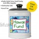 Cottage Creek Hawaii Fund Jar | OurAdventure Hawaiian Coin Bank with Removable Black Lid | Travel Fund Jar | Adventure Jar