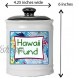 Cottage Creek Hawaii Fund Jar | OurAdventure Hawaiian Coin Bank with Removable Black Lid | Travel Fund Jar | Adventure Jar
