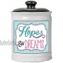 Cottage Creek Hopes And Dreams Jar | Wish Jar with Cork Lid | Wedding Wishes | Dreams Jar | Keepsake Jar | Piggy Bank for Girls [Blue]