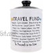 Cottage Creek Travel Fund Jar | Travel Savings | Our Adventure Coin Bank with Removable Black Lid | Travel Adventure Fund Money Bank | Travel Gifts