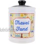 Cottage Creek Travel Fund Jar | Travel Savings | Our Adventure Coin Bank with Removable Black Lid | Travel Adventure Fund Money Bank | Travel Gifts