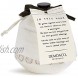 DEMDACO Notes of Love White 4.5 x 4.5 Inch Stoneware Decorative Jar