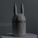 HAUCOZE Cookie Jar Candy Dish Decorative Jar Ceramic Rabbit Canister Storage for Home Kitchen Birthday Gifts Arts 20cmH