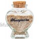 HSXIANG Hand Lettered Honeymoon Sand Keepsake Jar Honeymoon Souvenir Gift for Newlywed Travel Gift Ideas for Bride or Newlywed Couplewith Gift Box