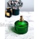 Nordic Style Vintage Green Glass Apothecary Jar With Lids Candy Trinket Jewelry Jar Containers Tea Light Candle Holder Wedding Candy Buffet Jars Crystal Jewelry Box Food Decorative Jar