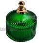 Nordic Style Vintage Green Glass Apothecary Jar With Lids Candy Trinket Jewelry Jar Containers Tea Light Candle Holder Wedding Candy Buffet Jars Crystal Jewelry Box Food Decorative Jar