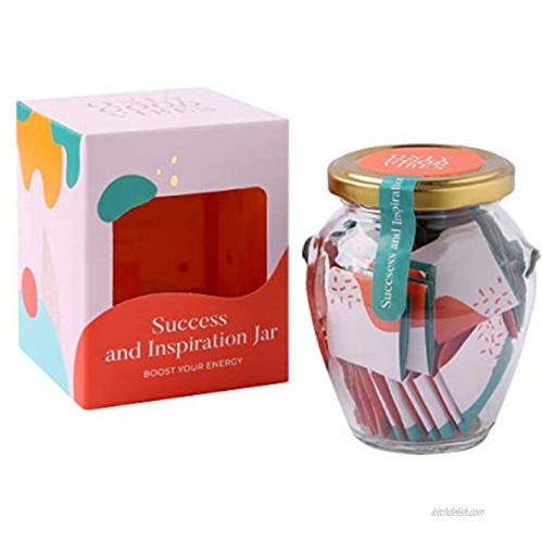 Only Good Vibes Success and Inspiration Jar Gives Positive Boost and motivates You Your Friends and Others That You Care for Every Day. It’s a Gift for Any Occasion