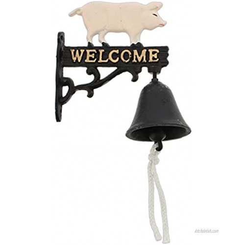 Cast Iron Pig Welcome Door Bell