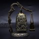 CYRAN Fengshui Vintage Small Dragon Bell Buddhist Collectibles Ornaments Good Luck Bell Meditation Home Office Decor
