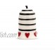 DEMDACO Grateful Heart Glossy Red 2.5 x 2 Ceramic Stoneware Satin Ribbon Decorative Bell