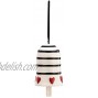 DEMDACO Grateful Heart Glossy Red 2.5 x 2 Ceramic Stoneware Satin Ribbon Decorative Bell