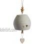 DEMDACO Love Heart Classic White 10 x 3.5 Ceramic Stoneware Decorative Inspired Bell