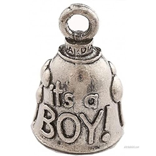 Guardian Bell It's a Boy Good Luck Motorcycle Bell or Key Ring Metal 1.5 Inch
