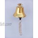 Hampton Nautical 3xglass-101 Brass Plated Hanging Harbor Bell 4 Nautical Home Decoration 4 inch